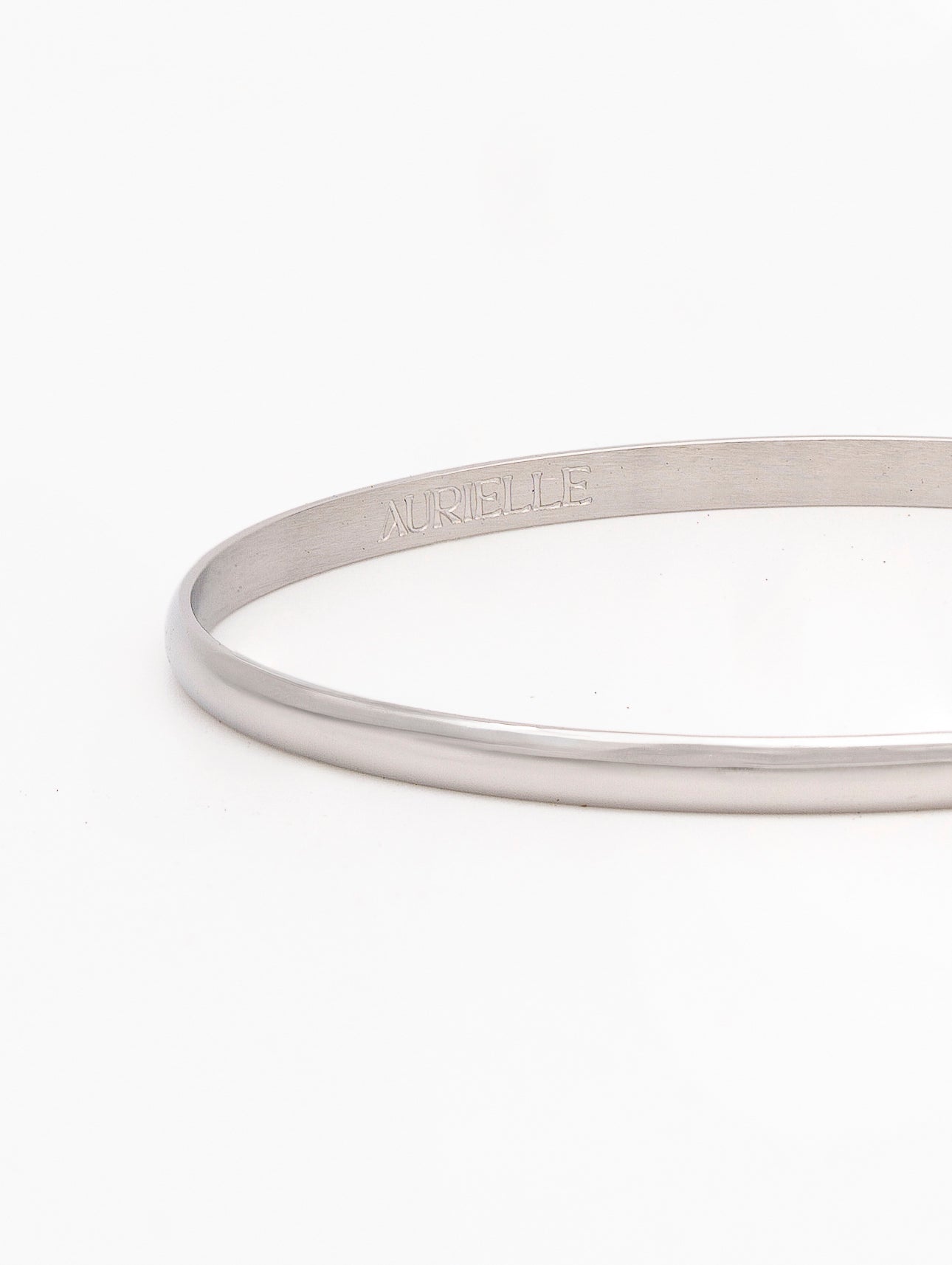 Fleur Bangle - Silver