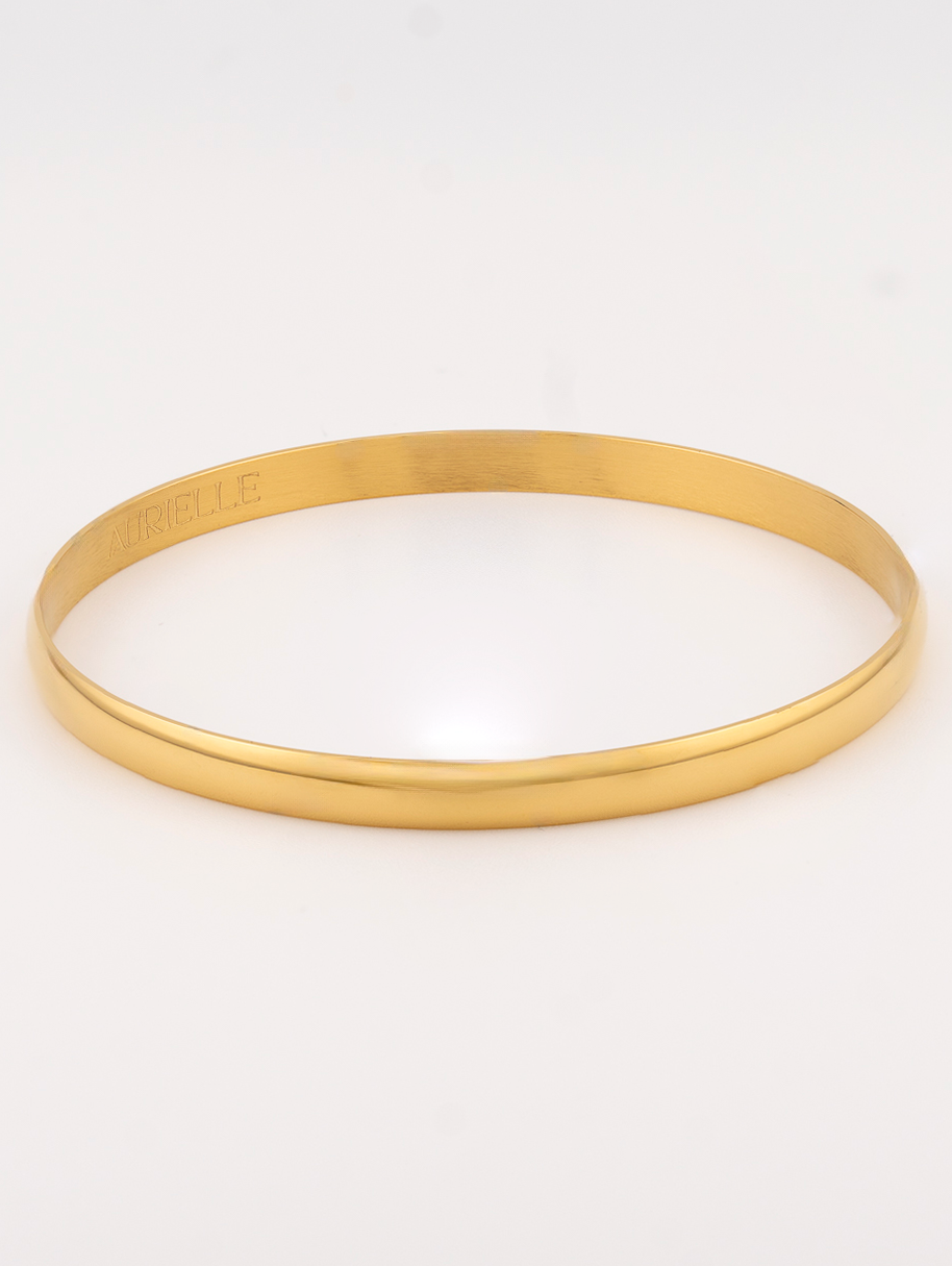 Fleur Bangle - 6mm Gold